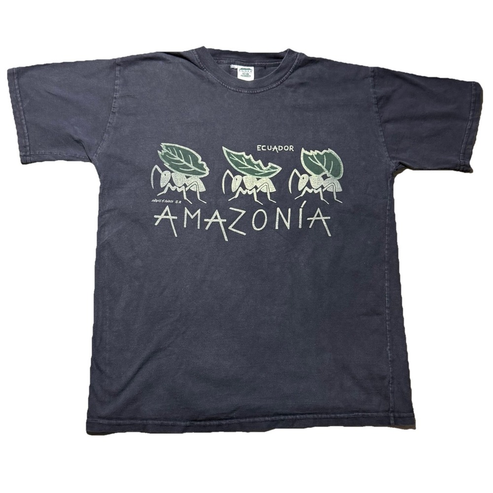 Vintage Amazonia‎ Ecuador Ant Graphic Tee L